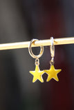 aros estrella esmaltada