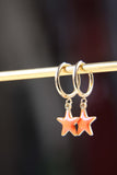 aros estrella esmaltada