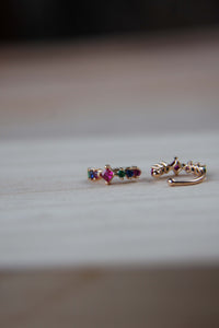 mini ear cuff multicolor