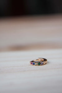mini aro circonitas multicolor