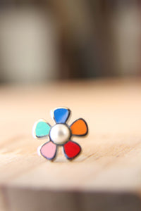 mini flor con perla