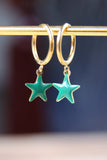 aros estrella esmaltada