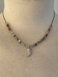 collar corto cuerno circonitas