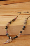 collar corto cuerno circonitas