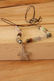 collar corto estrella plateada circonitas